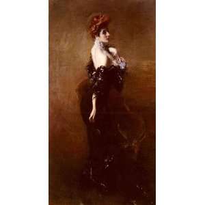   Madame Pages In Evening Dress, By Boldini Giovanni 