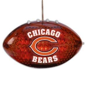  4 NFL Chicago Bears LED Light Up Football Christmas 