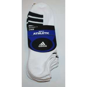 Adidas Mens Athletic Climalite No Show Socks 3 Pair   Shoe Size: 6 12 