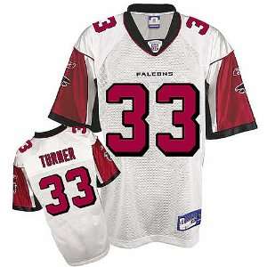   Michael Turner White Replica Football Jersey: Sports & Outdoors