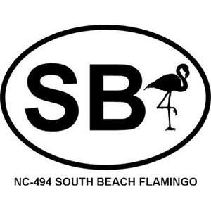 SOUTH BEACH   FLAMINGO Personalized Sticker