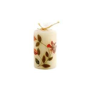  Flower Candle Geranium Cylindrical   1 3/4 inches x 2 3/4 