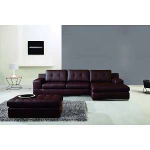  New 3pc Contemporary Leather Sectional Sofa #AM L355 A 