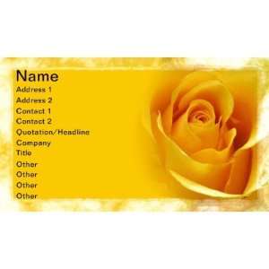  Yellow Rose Business Cards