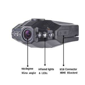 Color TFT LCD 270° 6 IR LED HD Car DVR Camera Audio Video 
