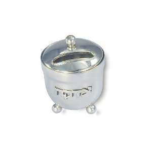  Sterling Silver Tzedakah Box with Thee Orb Base and 