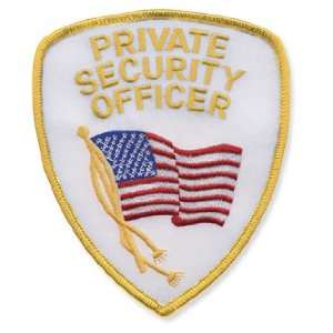  Private Security Officer Emblem (White and Gold)