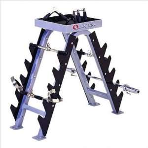 Quantum Fitness High Impact Commercial Bar and Handle Accessory Rack 