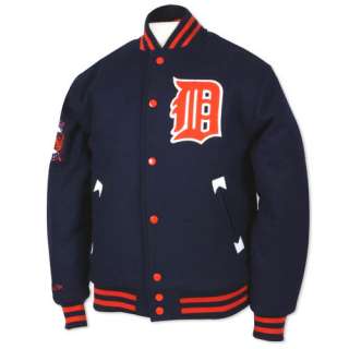 MLB Detroit Tigers Mitchell & Ness Lifestyle Wool Jacket Cooperstown 