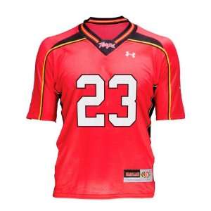  Maryland Terrapins  No. 23  Youth Red Under Armour Performance 