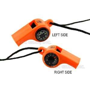  Whistle Compass/Thermometer: Sports & Outdoors