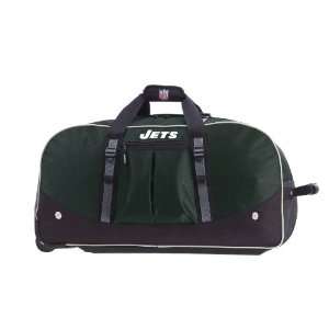  NFL New York Jets Wheeling Packaged Duffel Bag: Sports 