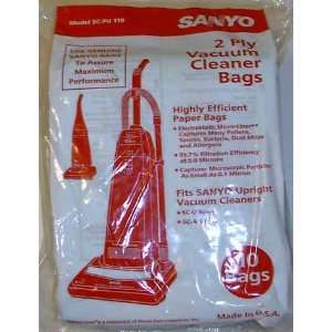  NEW SANYO SCPU110 2 PLY VACUUM BAGS FITS SANYO UPRIGHT 10 