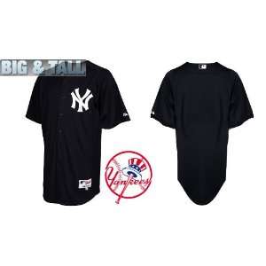 Big & Tall Gear   New York Yankees Authentic MLB Jerseys BLANK BLACK 