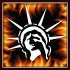 Statue of Liberty airbrush stencil harley paint