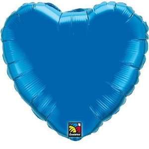   : 18 Sapphire Heart   Qualatex Shaped Balloon: Health & Personal Care