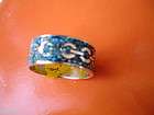 VINTAGE STERLING SILVER 925 MENS RING BLUE MEXICO NEW SIZE 8