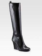 Saks Fifth Avenue   Dabney Wedge Tall Boots customer reviews   product 