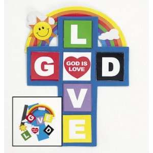  God Is Love Cross Magnet Craft Kit   Craft Kits & Projects 