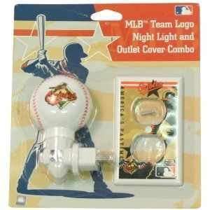 Baltimore Orioles Night Light and Outlet Cover Set  Sports 