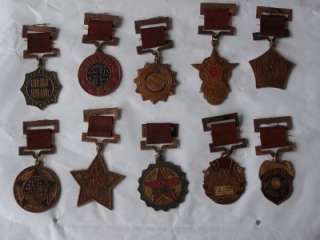 RRR China group of 10 medals Civil War era 1951  