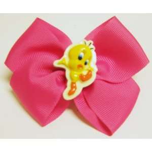  3.5 Hot Pink Bow With French Clip: Beauty