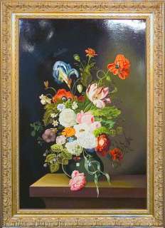 Othmer Karner Flowers Original Oil Painting still life vase bouquet 