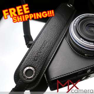   New Black Leather Strap XA CHLSNBK fit NEX GF m4/3 DSLR camera  