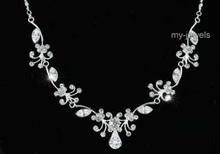 Vintage Style Wedding Necklace Earrings Set S1185  