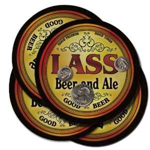  LASS Family Name Beer & Ale Coasters 