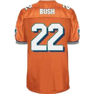  Miami Dolphins #22 Bush Orange Jerseys Authentic Football 