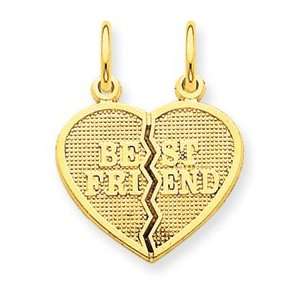  14k 2 pc break apart Best Friend Charm [Jewelry]