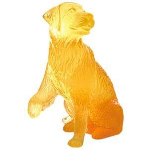  Daum Glass Golden Retriever Dog: Home & Kitchen