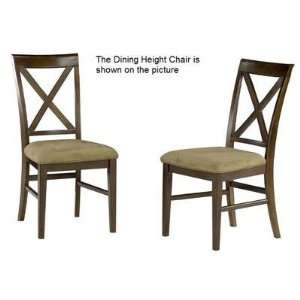   Pub Chair w/ Cappuccino Seat Cushions (Set of 2): Home & Kitchen