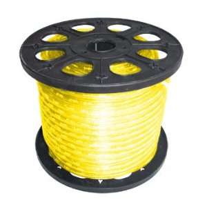 150 3 Wire 120 Volt 1/2 Yellow Rope Light Spool:  Home 