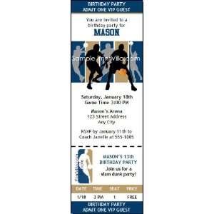  Washington Wizards Colored Ticket Invitation Sports 