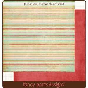 Road Show Double Sided Paper 12X12 Vintage Stripes 