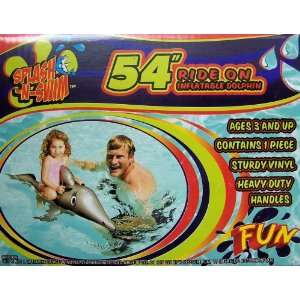    Splash N Swim 54 Ride on Inflatable Dolphin Toys & Games