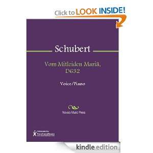 Vom Mitleiden Mariae, D632 Sheet Music Franz Schubert  