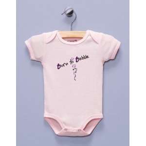 Born to Babble Pink Infant Bodysuit / One piece: Baby