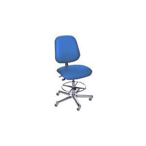  Adjustable 23 28 Blue Vinyl Chair, MMP Series with Large 