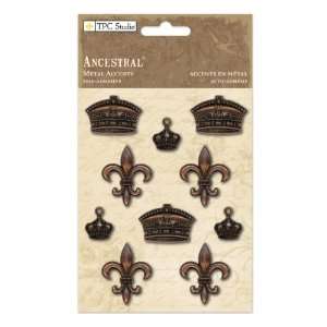    Ancestral Self Adhesive Metal Accents 10/Pkg Arts, Crafts & Sewing