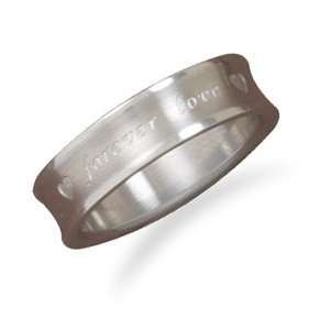   Steel Forever Love Fashion Ring   Size 8   JewelryWeb Jewelry