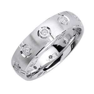  0.25ct Platinum Exclusive Diamond Wedding Band (GH, VS) Jewelry