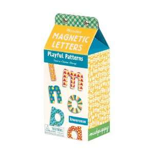   Playful Patterns Wooden Magnetic Lowercase Letters: Toys & Games