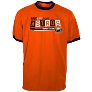 Nike Houston Astros Orange Root Root Ringer T shirt:  