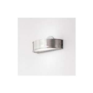   D1 3002 Happy Wall Sconce, Chrome   Tempered Glass