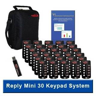   Interactive Audience Response System with 30 Reply Mini Keypads