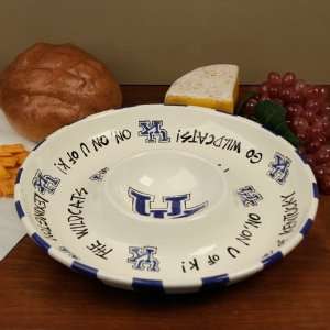   Wildcats White Royal Blue Chip & Dip 2 In 1 Bowl