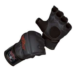   The Beast Black MMA Grappling Gloves (SizeM)